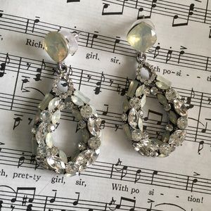 Crystal statement luxury dangle earrings NWT